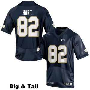 Notre Dame Fighting Irish Men's Leon Hart #82 Navy Blue Under Armour Authentic Stitched Big & Tall College NCAA Football Jersey FQU0899CJ
